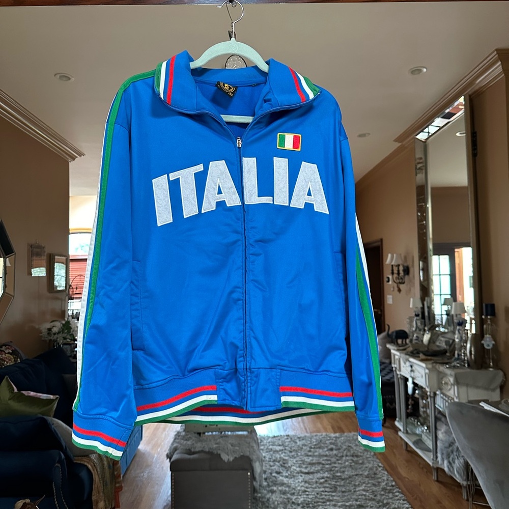 Futbol Blue Track Jacket Italia high quality vintage l athletic Italy unisex